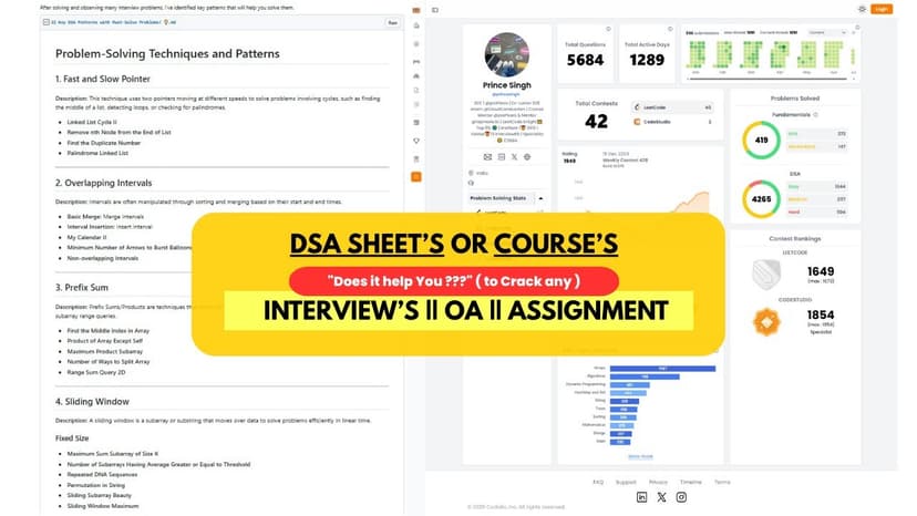 Do DSA Sheets & Courses REALLY Help with Interviews & OAs? | Honest 1:1 Interview Prep Breakdown