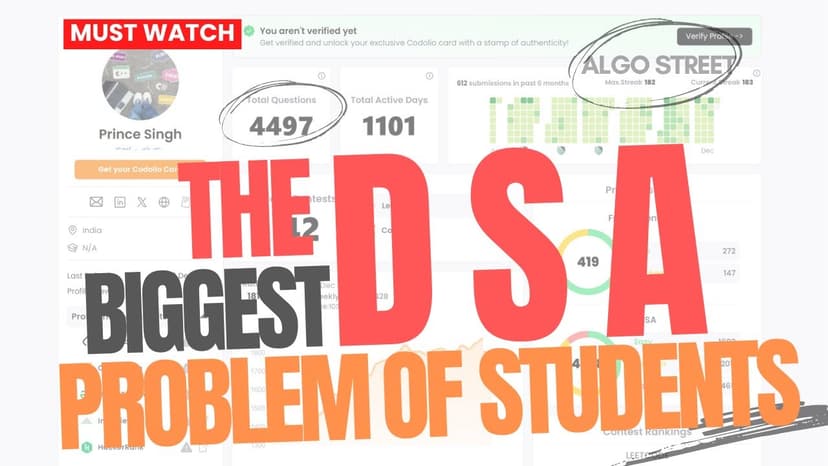 Why Students Struggle with DSA 😫 | AlgoStreet | Algorithms Implementation | Final Solution DSA 2025