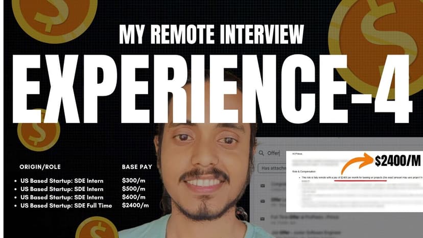 Landed a ₹2 Lakh/Month 💰 | Remote SDE Role | My Real Interview Experience 🔥