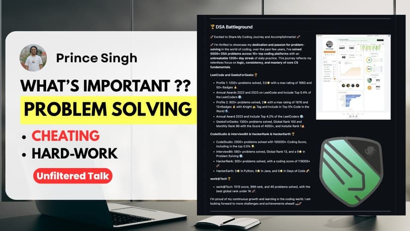What’s More Important? Ratings, Streaks, or Real Problem Solving? | Stop Cheating Yourself!